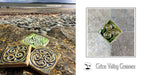 2"Celtic Dragon Spiral Handmade Ceramic Tile ,Wall Art | UK & Europe Delivery