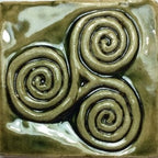 Celtic Bas Relief Tiles: Irish Art Inspired Earthenware (Set of four)
