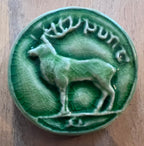 Handcrafted Ceramic Irish Coin Tiles: Animal Series, Set of 4