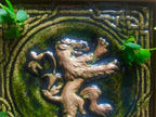Framed Golden lion Ceramic tile in the style of G.O.T framed (House Lannister)