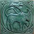 Handmade Celtic Bull tile