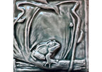 Right facing -Hand-made Arts and Crafts Style 4” frog tile
