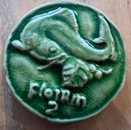 Handcrafted Ceramic Irish Coin Tiles: Animal Series, Set of 4