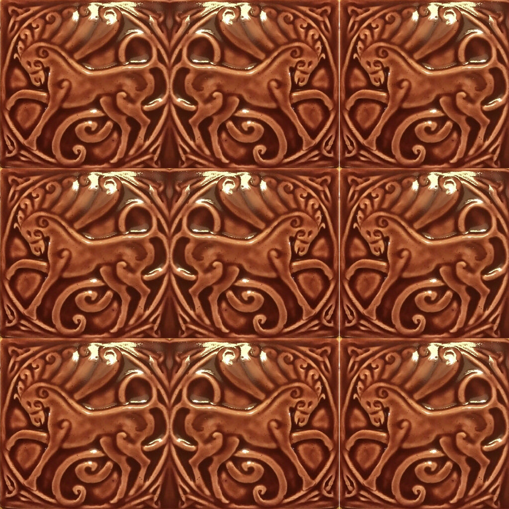 Handmade Celtic Horse tile