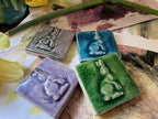 2"Ceramic accent tile with bas relief Irish Hare