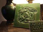 Handmade Chinese Dragon ceramic tile,,