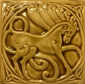 Handmade Celtic Horse tile