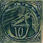 Handmade Celtic Dragon tile