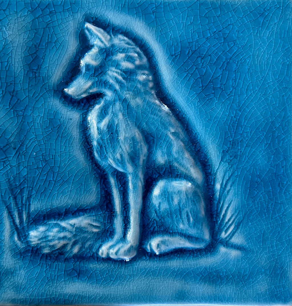 6"Fantastic Mr. Fox bas relief tile