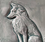 6"Fantastic Mr. Fox bas relief tile