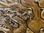 Ceramic handmade Dragon tile