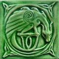 Handmade Celtic Dragon tile