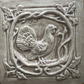 Art Nouveau Grouse Tile – Handmade Stoneware Ceramic Tile