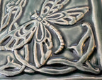 Hand-made Arts and Crafts Style 4" Butterfly tile