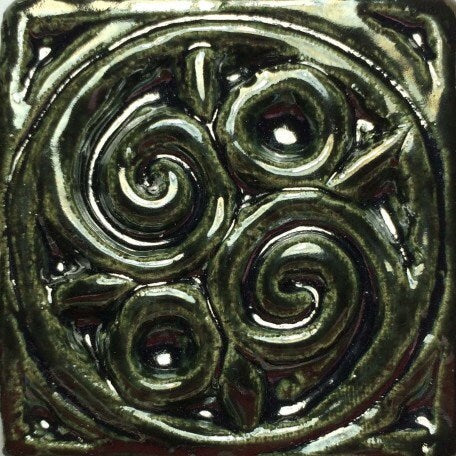 Celtic Bas Relief Tiles: Irish Art Inspired Earthenware (Set of four)