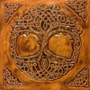 Celtic tree of life ceramic backsplash from Ireland.